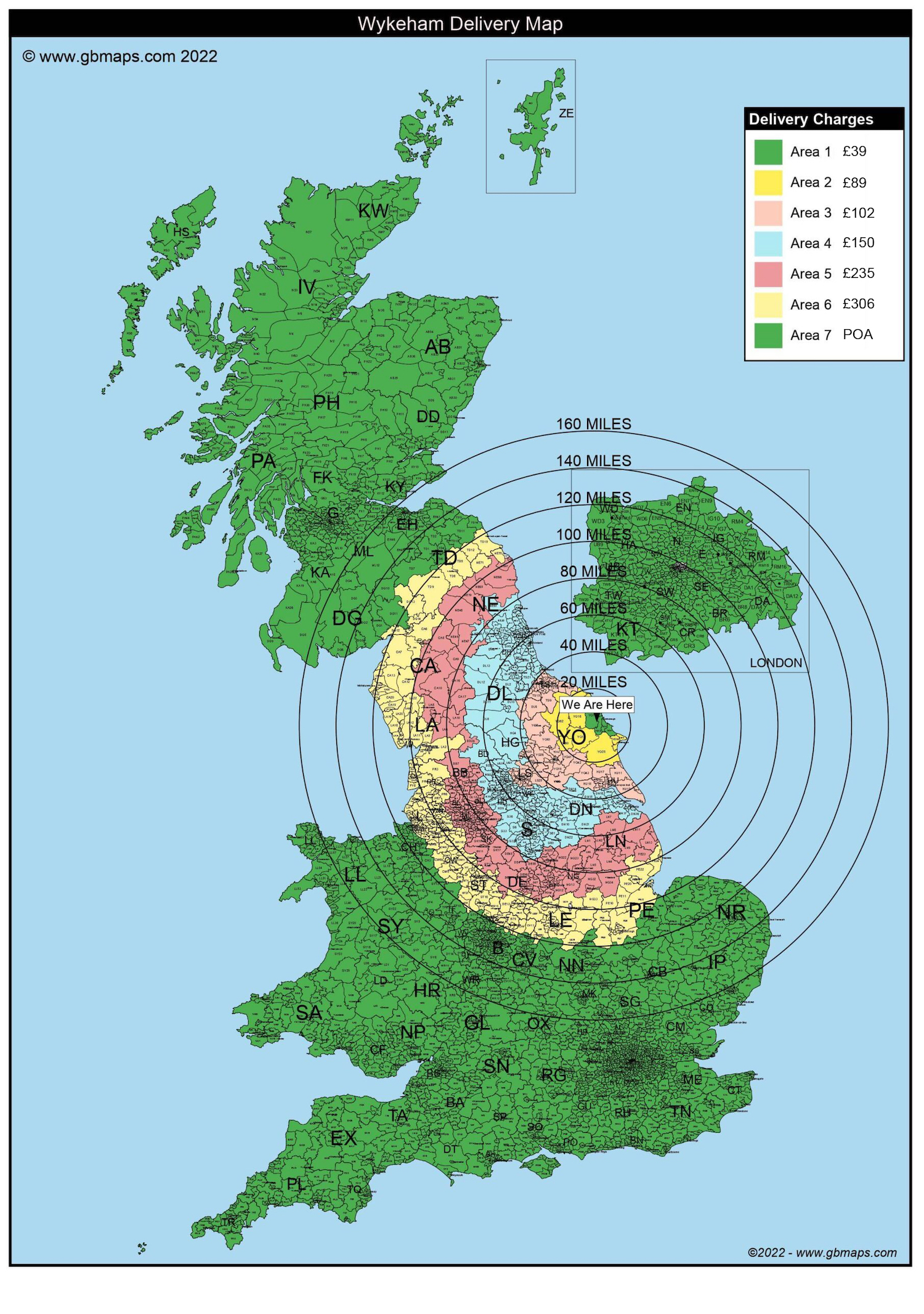 delivery area map